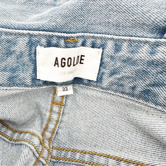 AGOLDE Lettuce Waistband Reworked High Rise Fitted 90s - Picture 4 of 7